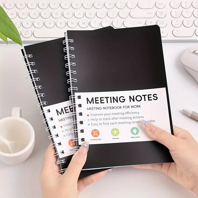 

32 Page Meeting Note Planning Book Notepad Spiral Journal Notebook Stationery Notebooks Sketchbook Writing Pads Office School