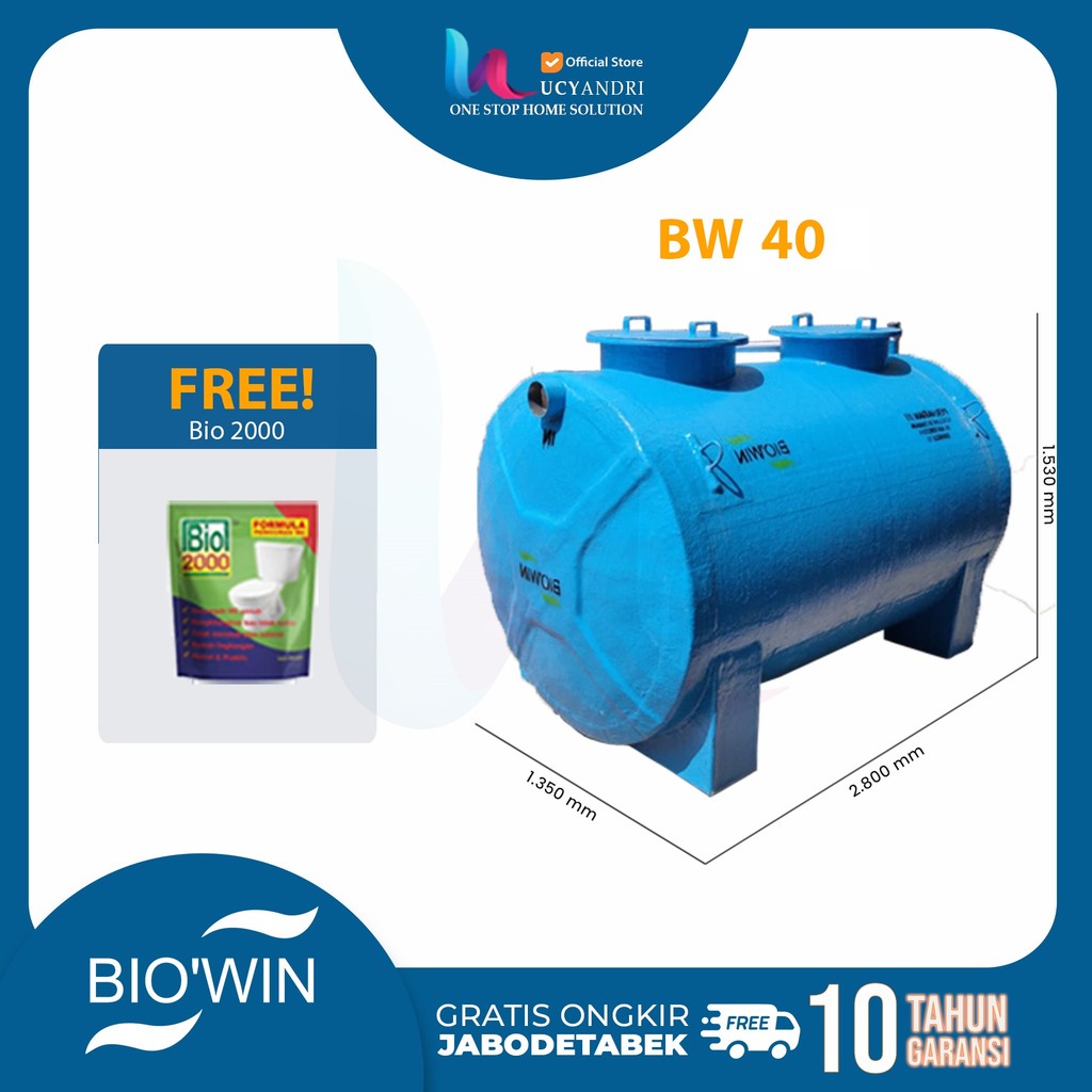 Septic Tank Bio – Tangki Septic Biowin BW 40 Uk 4000 L KAPSUL
