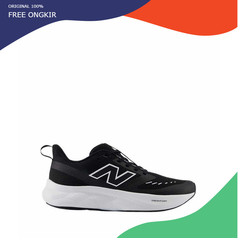 Sepatu NB Fresh Foam 625 Boys Running Shoes - Black HX