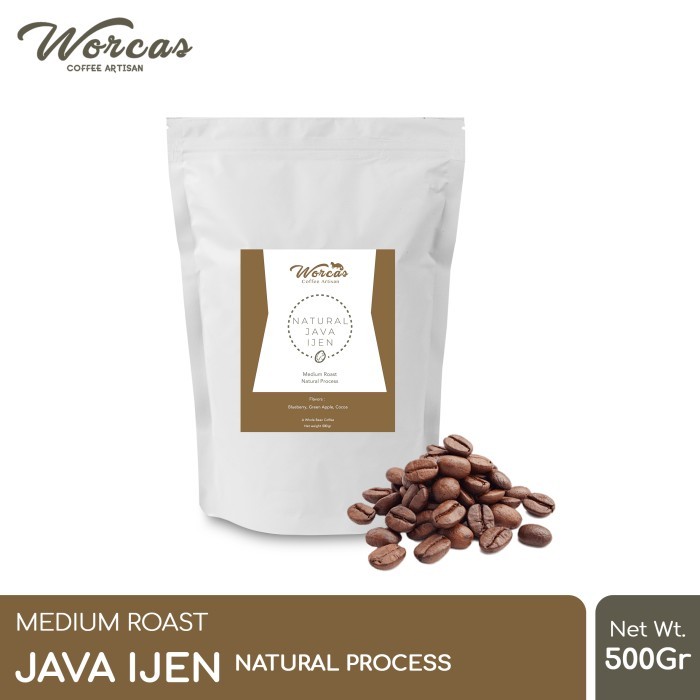 

Kopi Arabica Java Ijen "Natural" 500 Gram Medium Roast (Biji/Bubuk) - KOPI BIJI