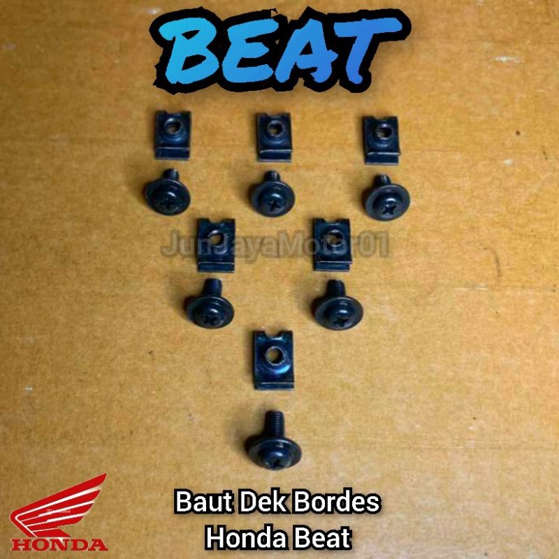 Baut Bordes Pijakan Kaki Beat Karbu / Baut Set Dek Bawah Beat Karbu