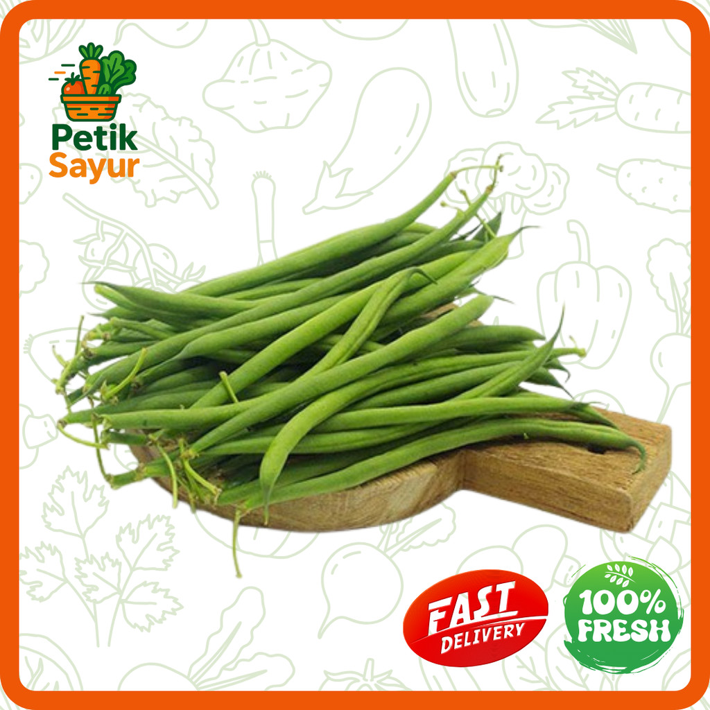 

Buncis Baby Konvensional 250 gram PetikSayur