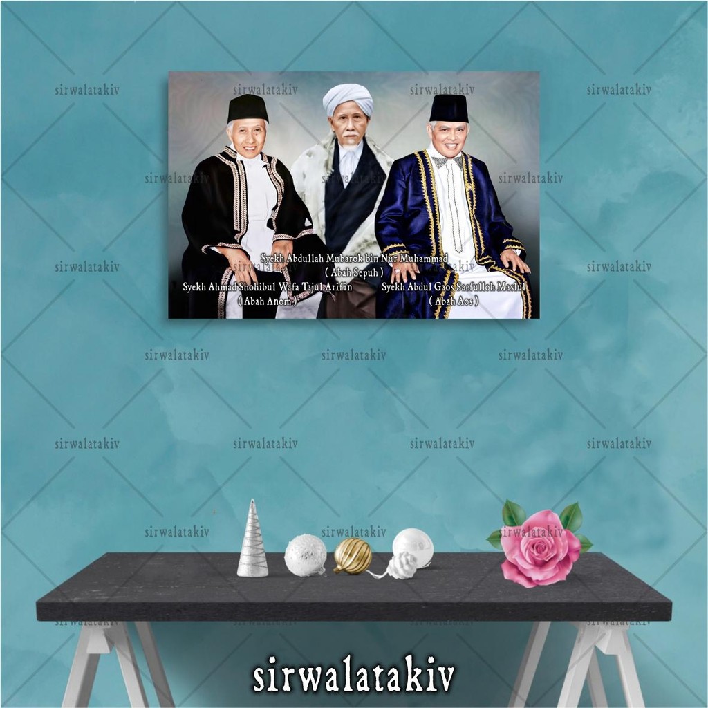 Abah Sepuh - Abah Anom - Abah Aos ( Suryalaya Tasikmalaya ) - Dekorasi Hiasan Dinding