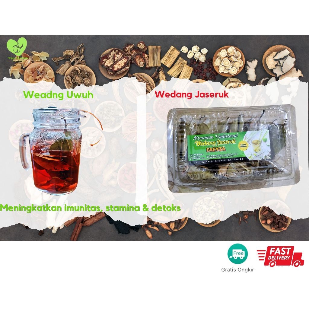 

[REMPAH] Wedang Uwuh, Wedang Jaseruk Komplit Gula Batu - 1 Pack isi 10 Sachet - Detox Imunitas & Stamina