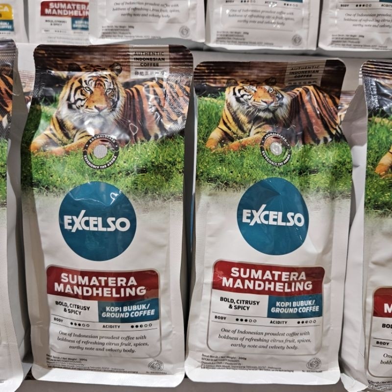 

【SAVORY】 SALE!! Excelso Sumatera Mandheling kopi bubuk / biji 200gr Expired 2 Agustus 2025