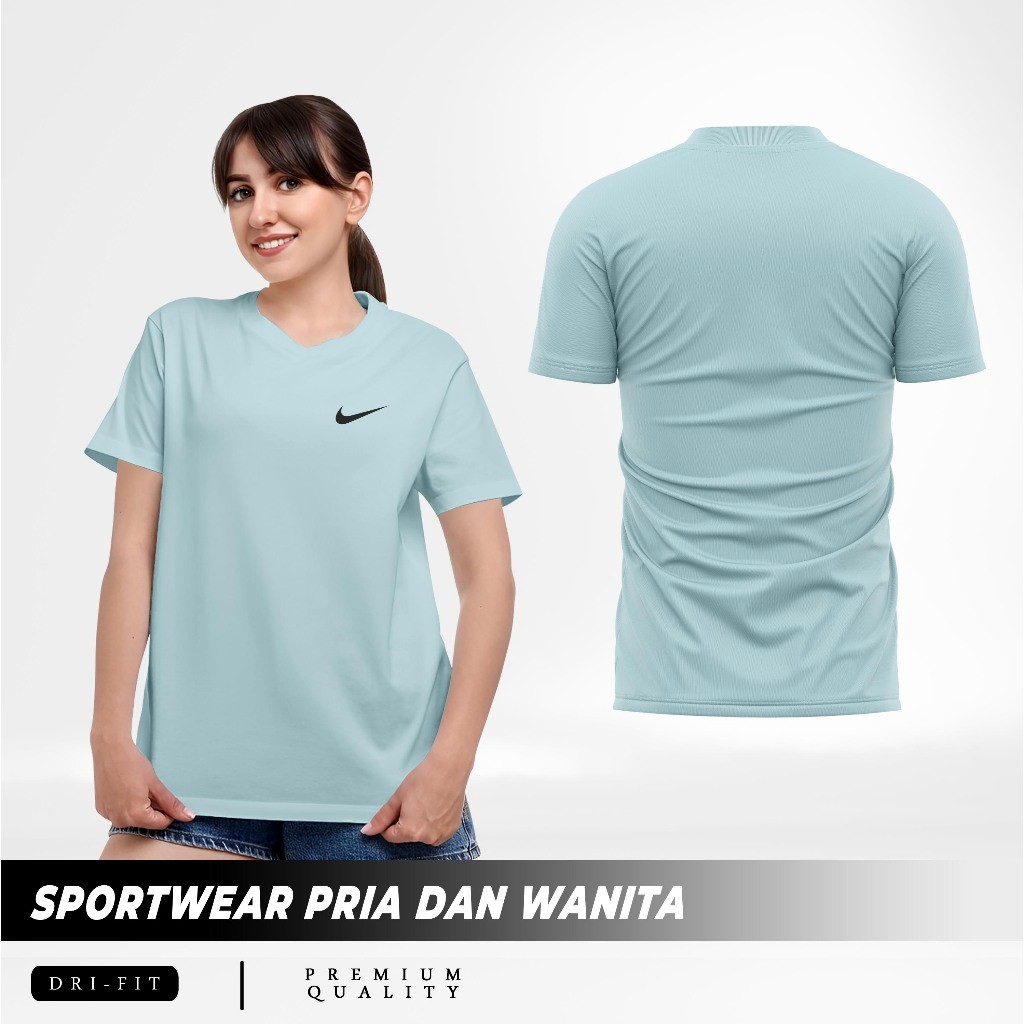 Kaos polos Olahraga Running pria dan wanita , baju training pria, jersey olahraga, baju voli, baju g