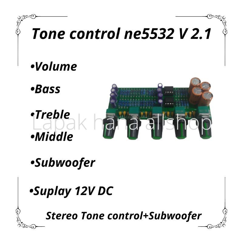Tone control 2.1 tone control setereo stereo class d ne5532 plus subwoofer
