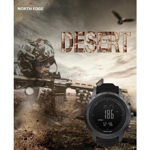 NORTH EDGE DESERT Digital Men Watch Altimeter Barometer Waterproof 50M
