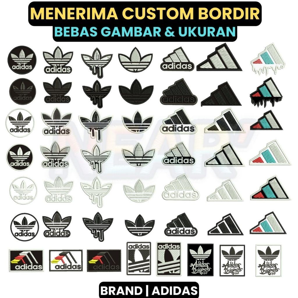 RAJA ADIDAS-SERIES Bordir Patch Logo Bet/Emblem