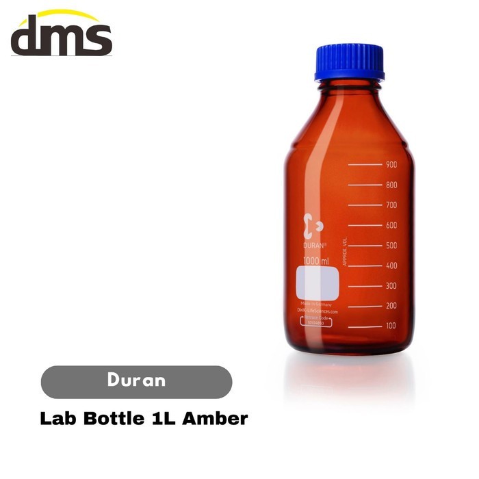 Botol Laboratorium / Lab Bottle 1000ml Amber, Duran