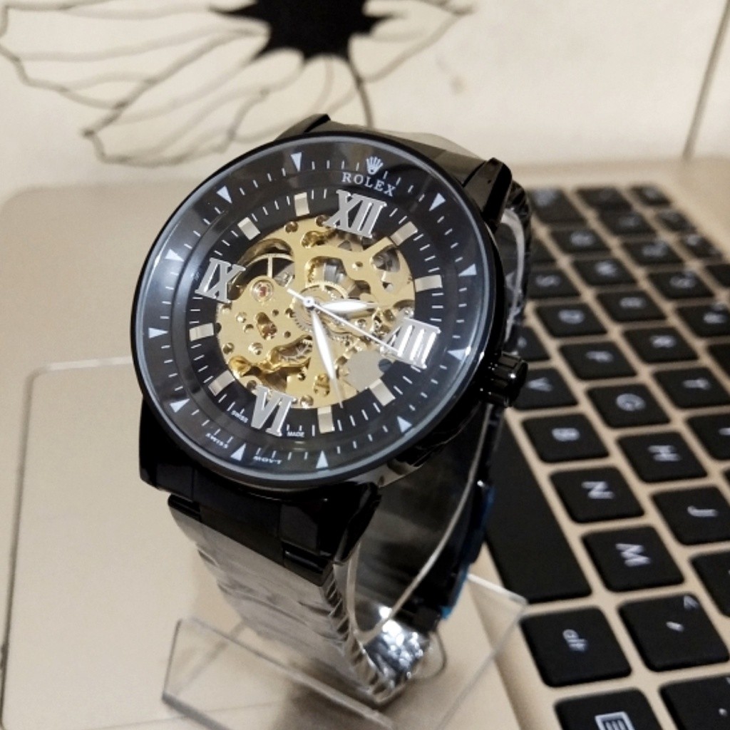 TERBARU JAM TANGAN FASHION PRIA MESIN AUTOMATIC TANPA BATRAI ||JAM TANGAN AUTOMATIC