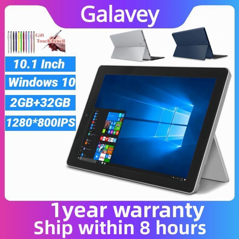 2025 Newest Game Play 10.1" Windows 10 Tablet Pc 2G/4GB RAM 32GB ROM 32-bit Tablets Quad Core Tablet