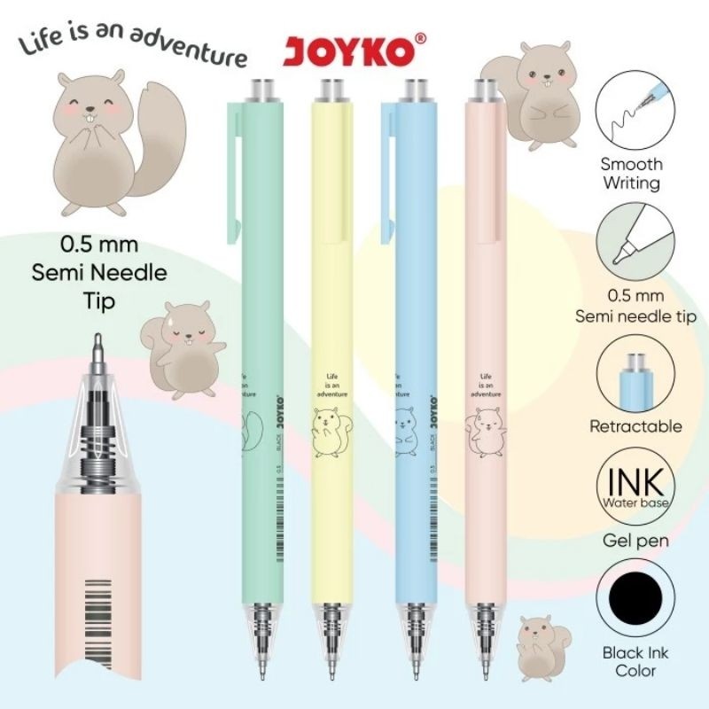 

(PERPCS) Gel Pen Pulpen Pena Joyko GP-373 0.5 mm