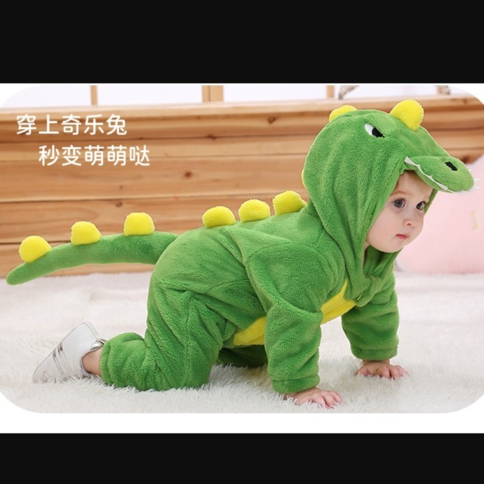 ✨LARIS✨ -onesie bayi dinosaurus onesie dinosaurus baby kostum dinosaurus bayi