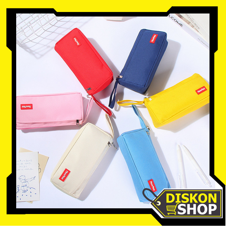 

Diskon Shop - S6454 Tempat Pensil Portabel Zipper / Penyimpanan Alat Tulis Kapasitas Extra
