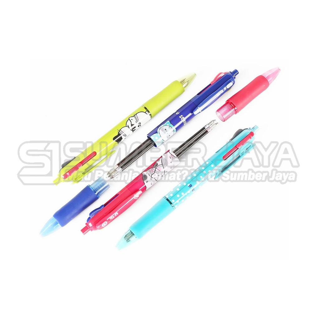 

Ballpoint M&G So Many Cats Pen Barel ABP803S6 Pena 0.7mm Pena Colorful