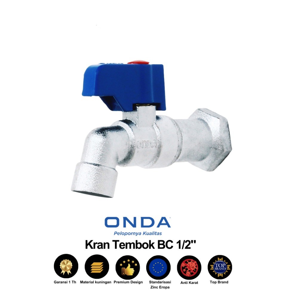 Onda Kran Tembok BC 1/2" Onda / Kran Tembok Onda / Kran Air Onda