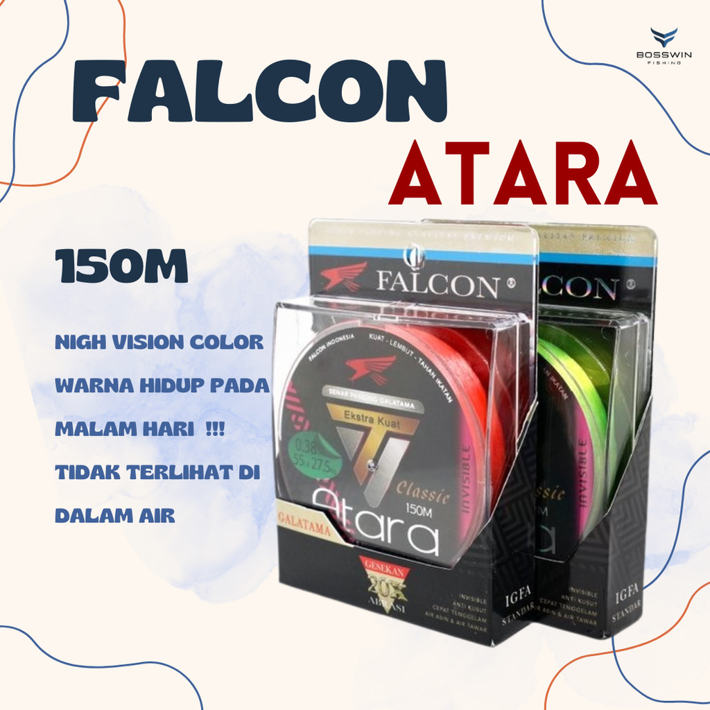 Senar Benang Tali Pancing Falcon Atara 150M Galatama