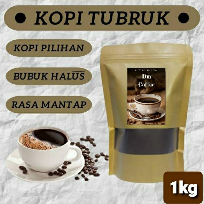 

Bubuk Kopi Tubruk 1kg Asli Rasa Nikmat Jamin Nagih | Kopi Tubruk Original