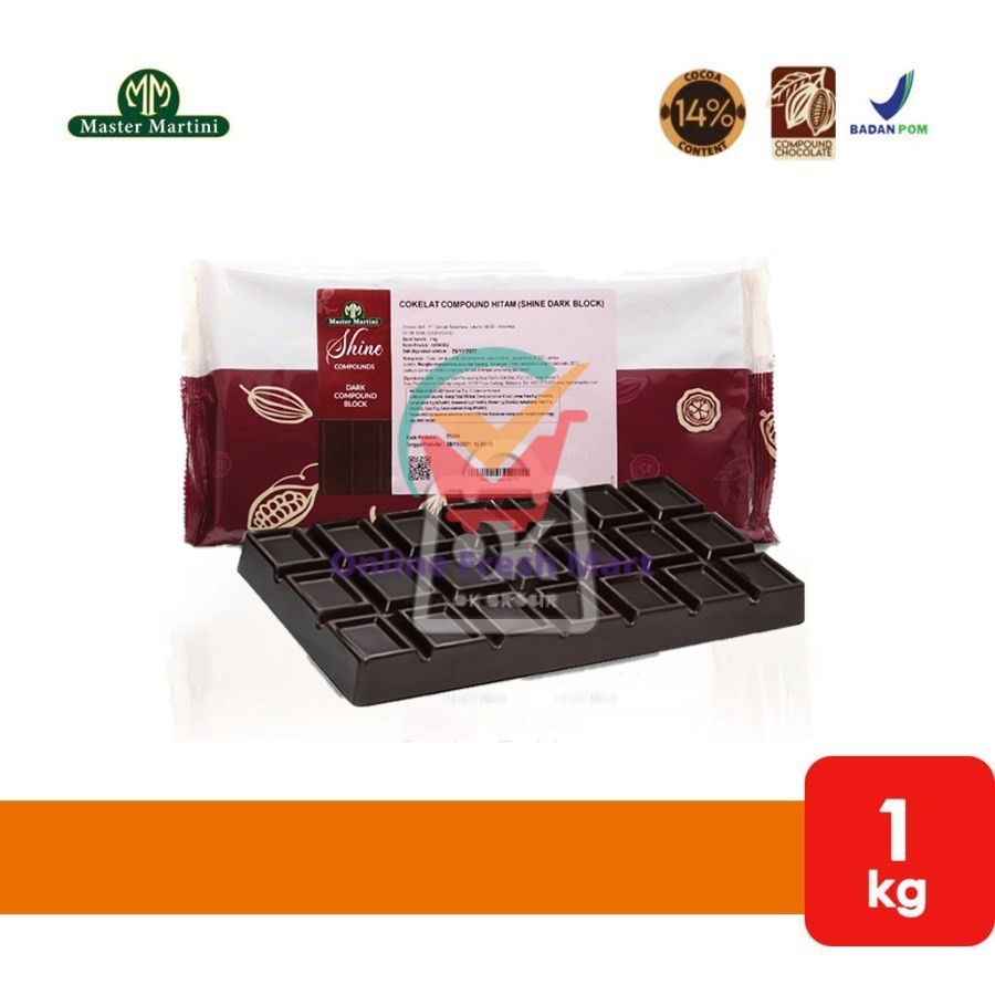 

Master Martini Shine Dark Chocolate Compound (1 Kg) - Online Fresh Mart Denpasar