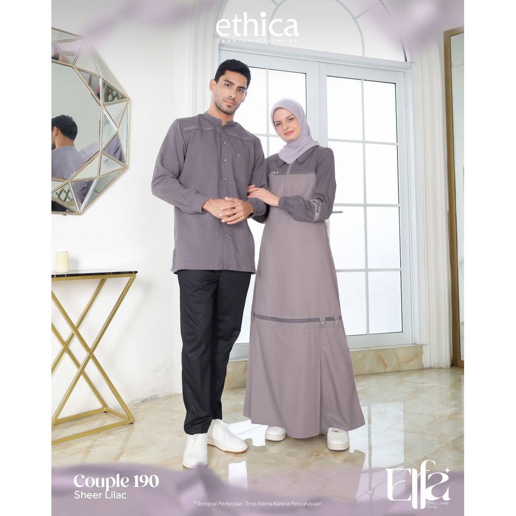 Ethica Couple Pasangan Sarimbit Keluarga Couple 190 Sheer Lilac