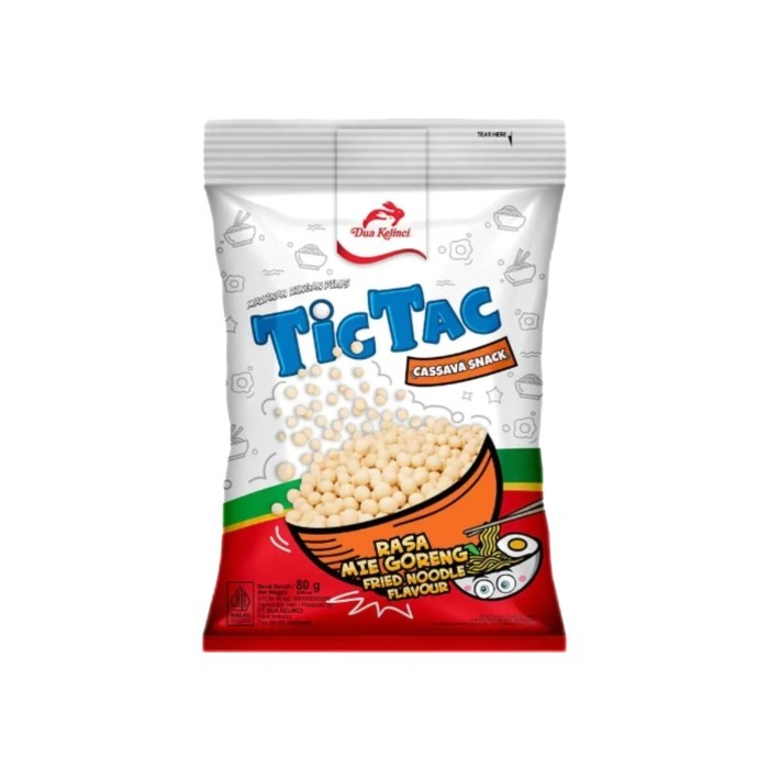 

Dua Kelinci Snack Pilus Tic Tac Mie Goreng 80G