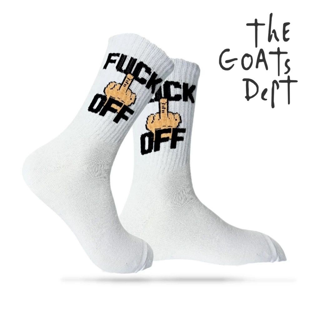 The Goats Dept - Middle Finger Socks Original / TGD1185 kaos kaki fuck off original