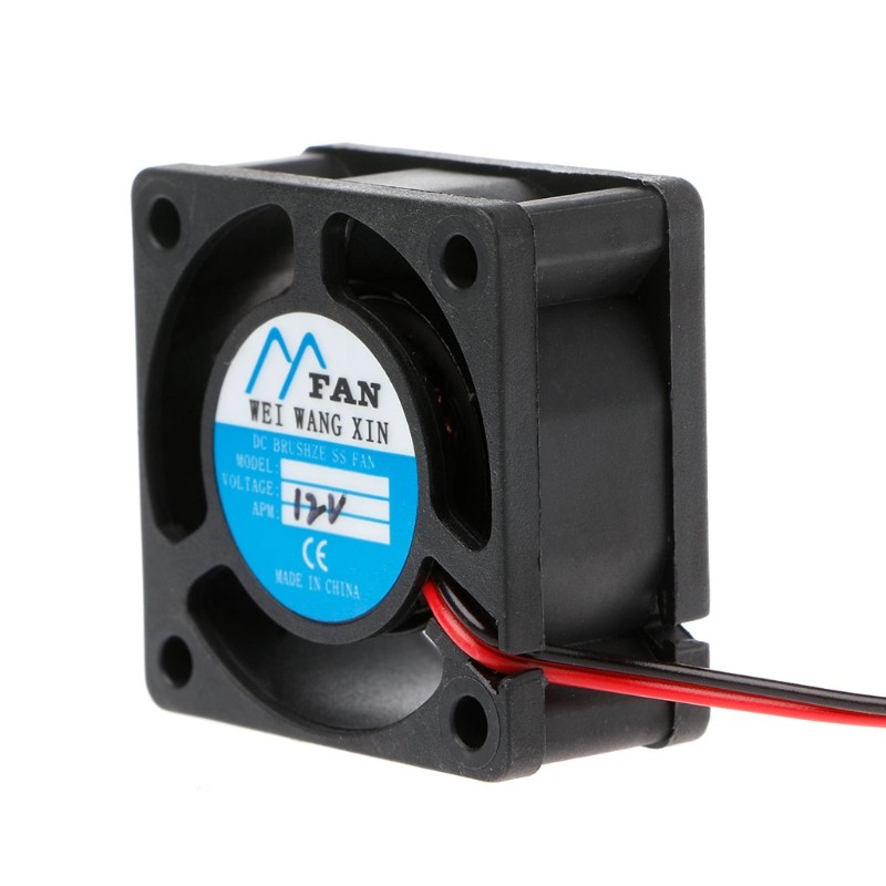 40mm*40mm*20mm DC 12V 2-Pin 5 Blade Cooler Brushless Mini Cooling Fan 4020