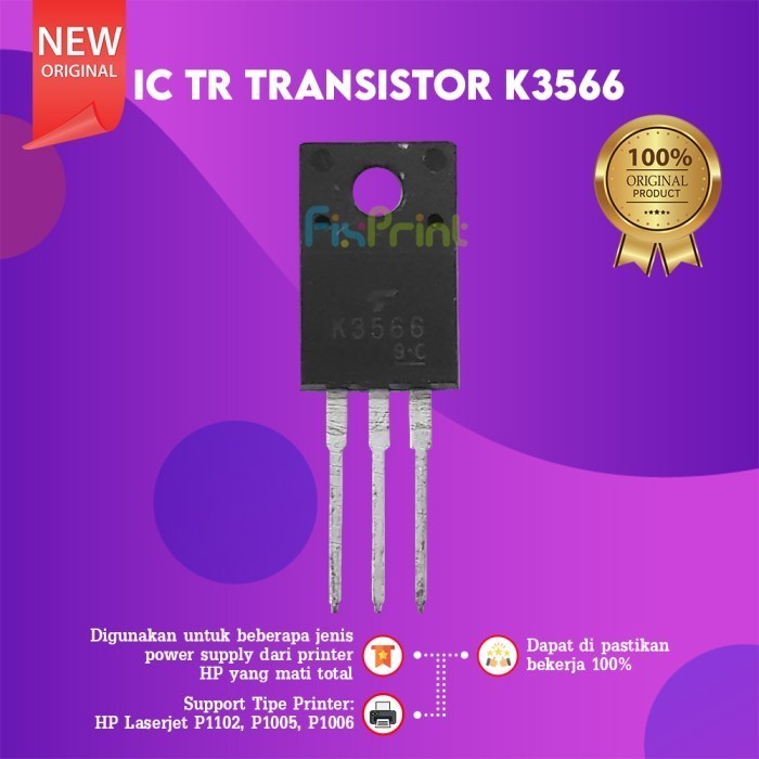 FixPrint IC TR Power Supply Printer P1102 P1005 P1006, IC TR Transistor K3566