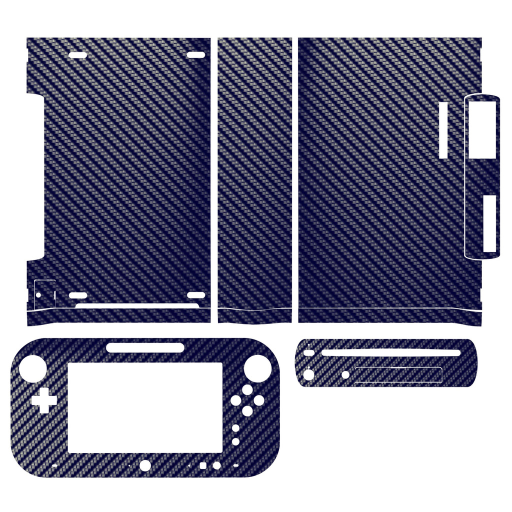 

7 Colours Carbon Fiber Vinyl Skin Sticker Protector for Nintendo Wii U and Gamepad skins Stickers