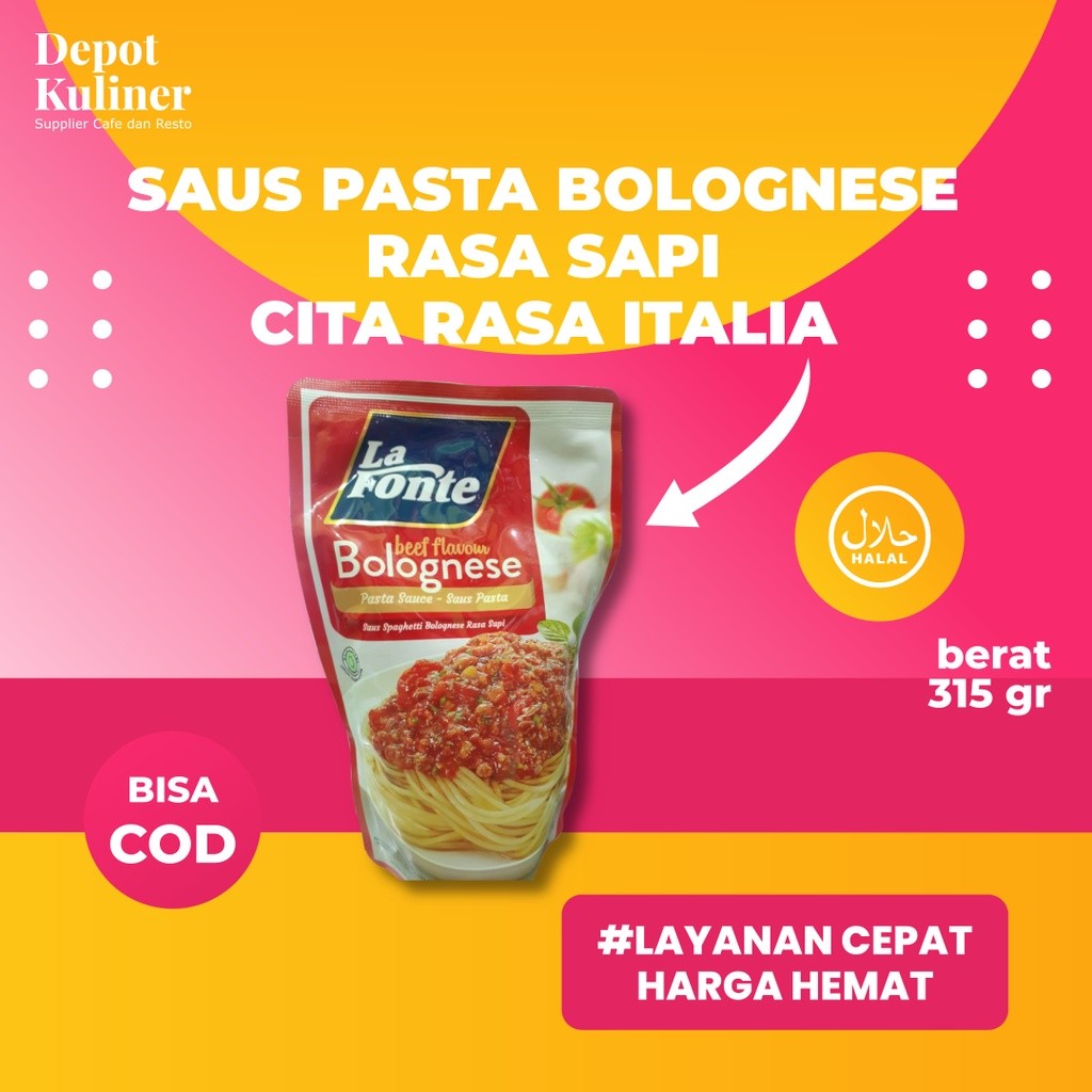 

La Fonte Beef Flavour Bolognese 315GR Saus Pasta