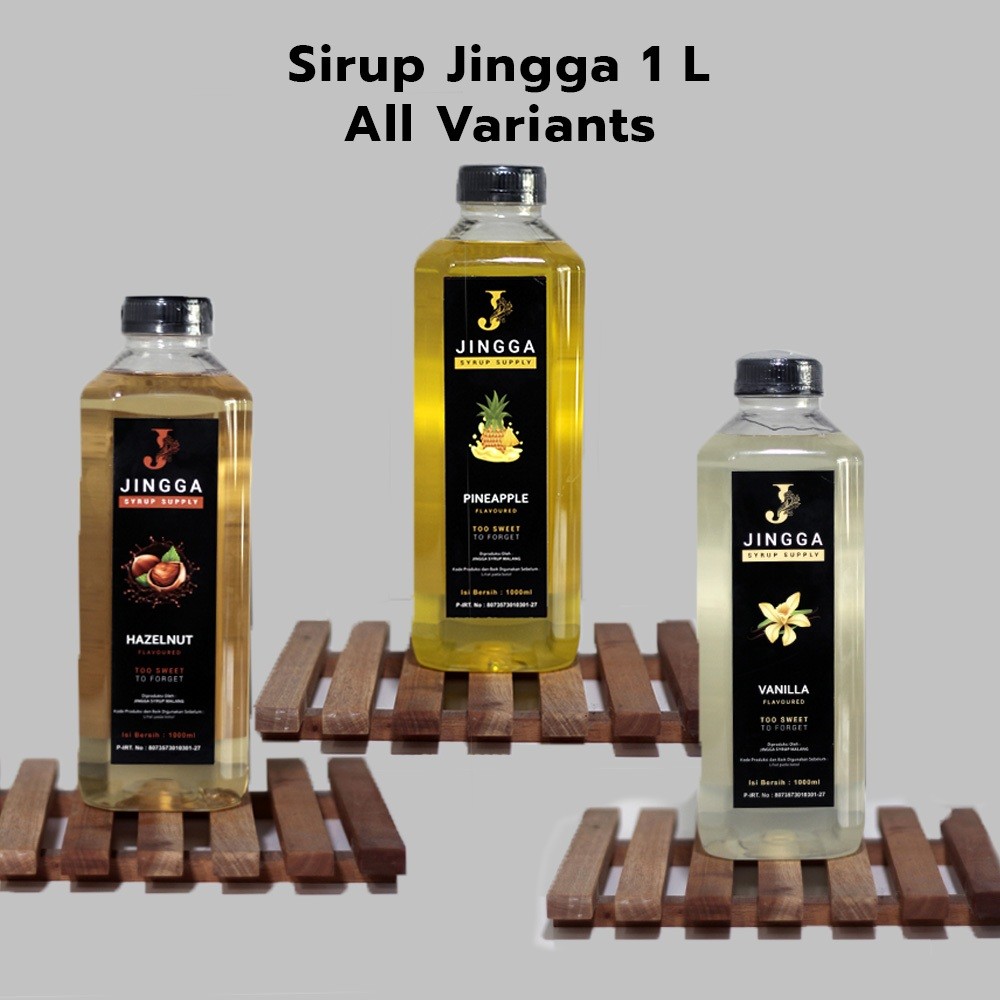 

Jingga Sirup 1000mL Semua Rasa - 1 Liter Syrup Vanila Kopi Caramel Leci Mangga