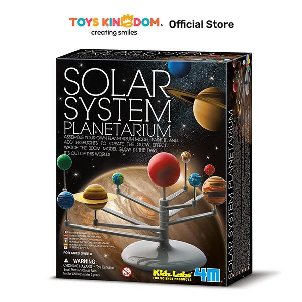 Toys Kingdom 4M Set Kidz Labs Solar System Planetarium Mainan Anak Creativity Toys Kids Toy Educatio