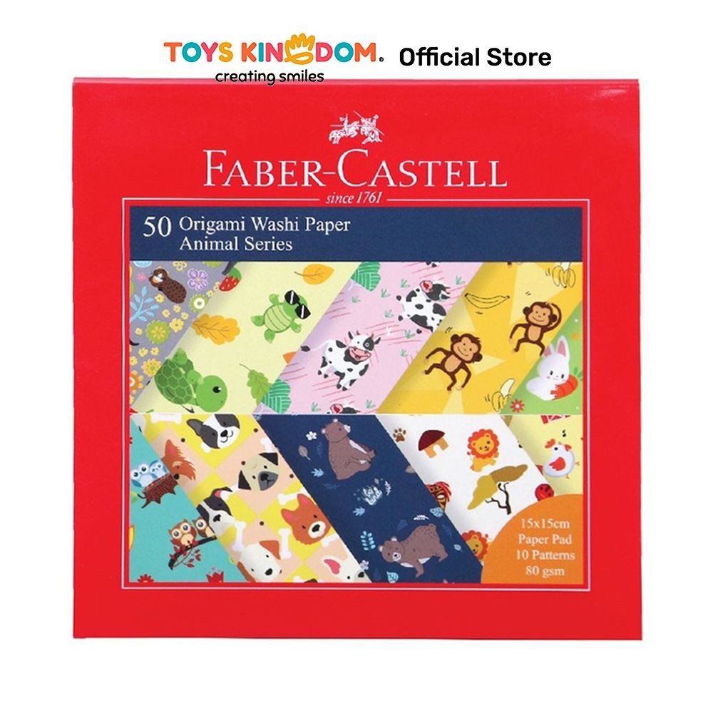 

Toys Kingdom Faber Castell 15X15 cm Set 50 Pcs Origami Animal Series Origami Paper Kertas Lipat Motif Alat Seni Lipat Perlengkapan Kreasi