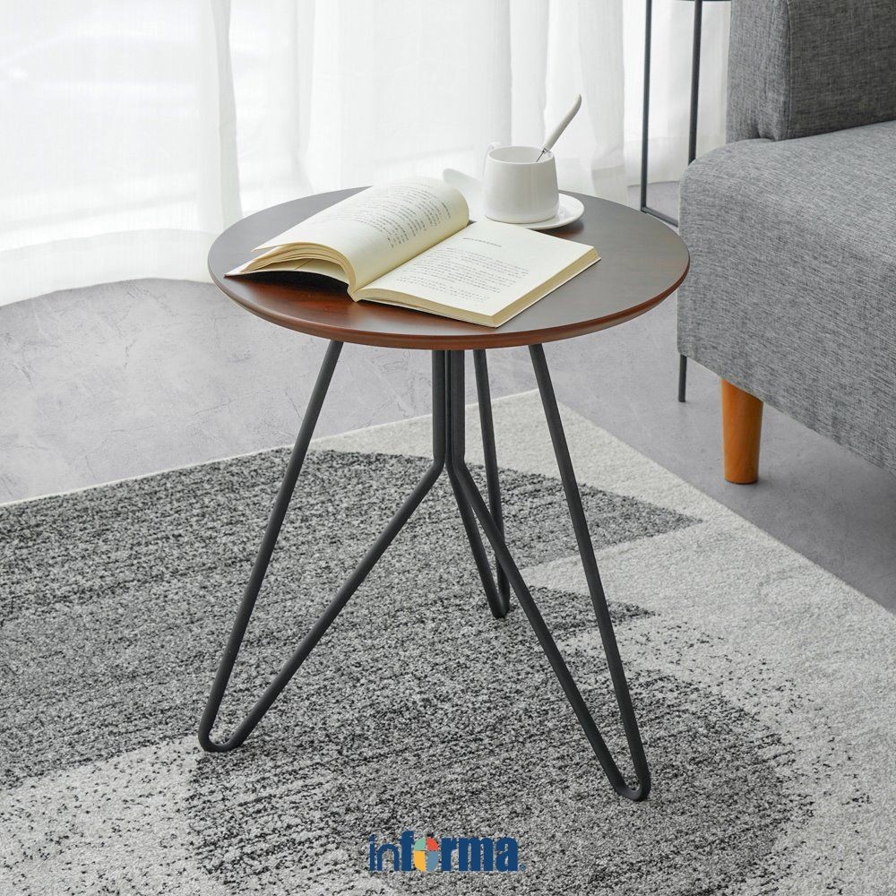Informa Nelson Meja Sisi - Cokelat Meja Samping Meja Kecil End Table Meja Sofa Side Table