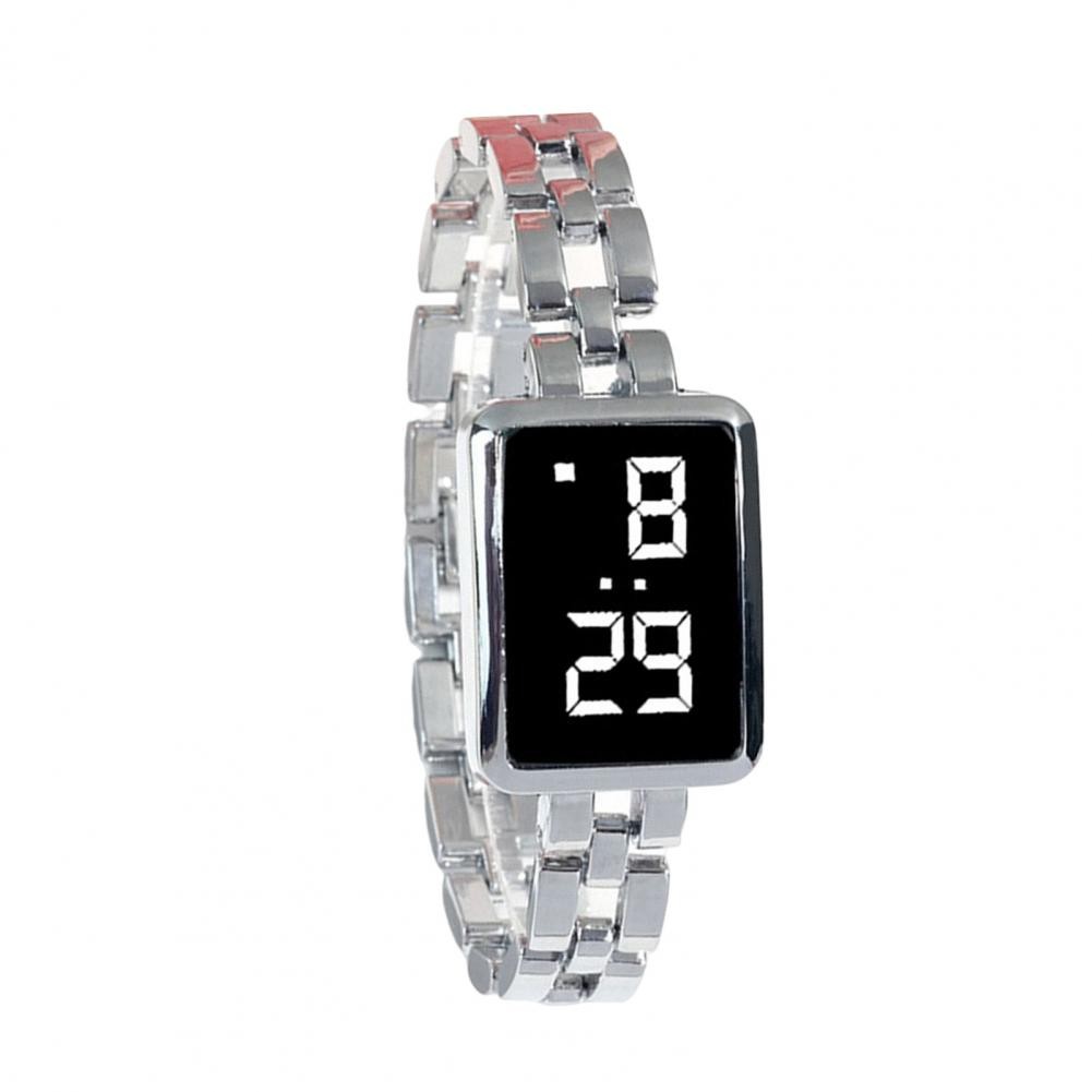 LED Digital Watch Fashion Exquisite Craftsmanship Women Watch Luxury Women Metal Bracelet Watch Jewe