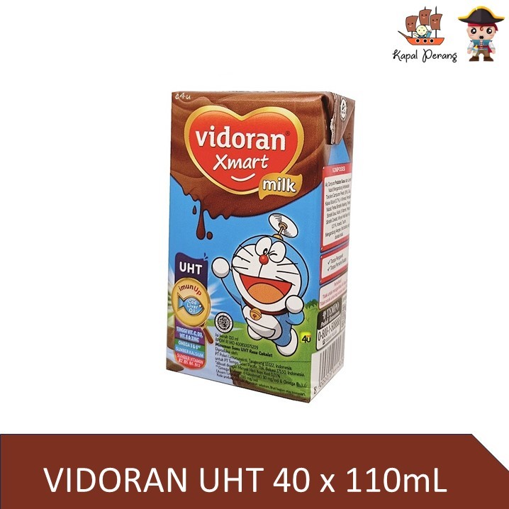 

Vidoran Xmart UHT Susu Cair Cokelat [40pcs / 110 ml]