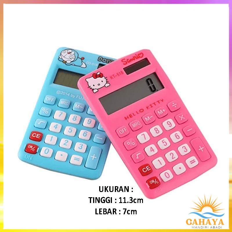 

CAHAYA MANDIRI ABADI6 KALKULATOR MINI KARAKTER 12DIGIT DD-518-12 / CALCULATOR DIGITAL