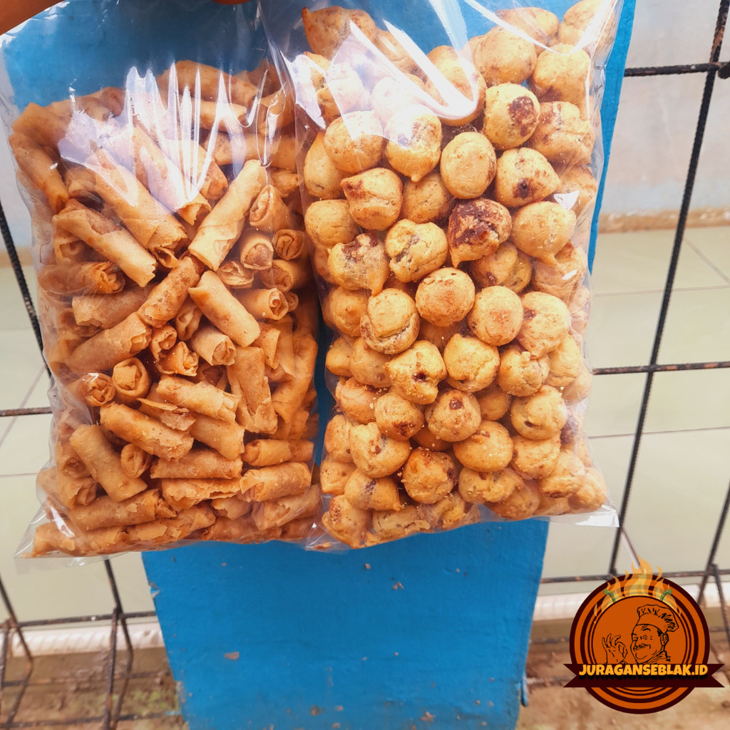 

{Bundle} kue soes lumer micky 500gram + Sumpia udang / lumpia udang abon ebi 500gram