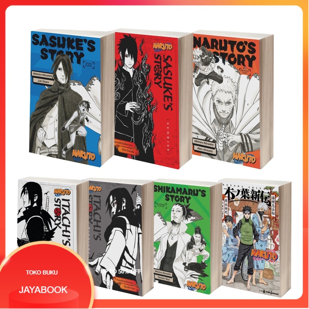(Eng & Indo) Light Novel Naruto Shinden Story Books Series (Naruto's, Sasuke's, Itachi's, Shikamaru'