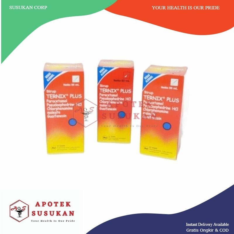 Ternix Plus Syrup obat batuk pilek panas