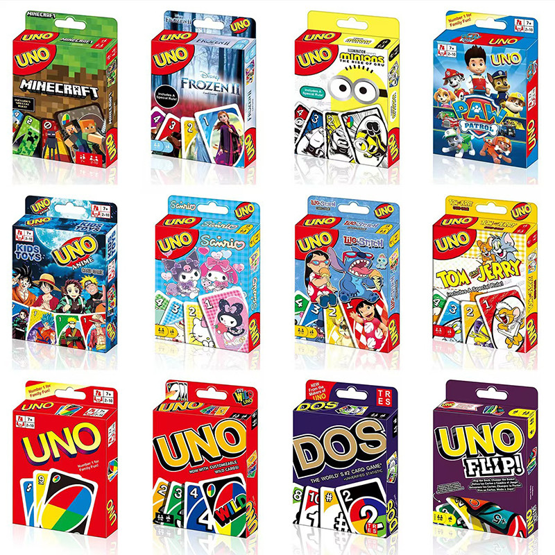 UNO Game DOS WLID FLIP Playing Cards English Board Card Collectible Gift Child Party Entertainment T