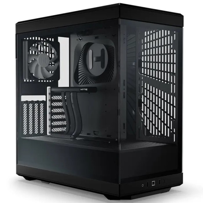 HYTE Y40 + 2 FAN - ATX, Micro ATX PC Case - Black