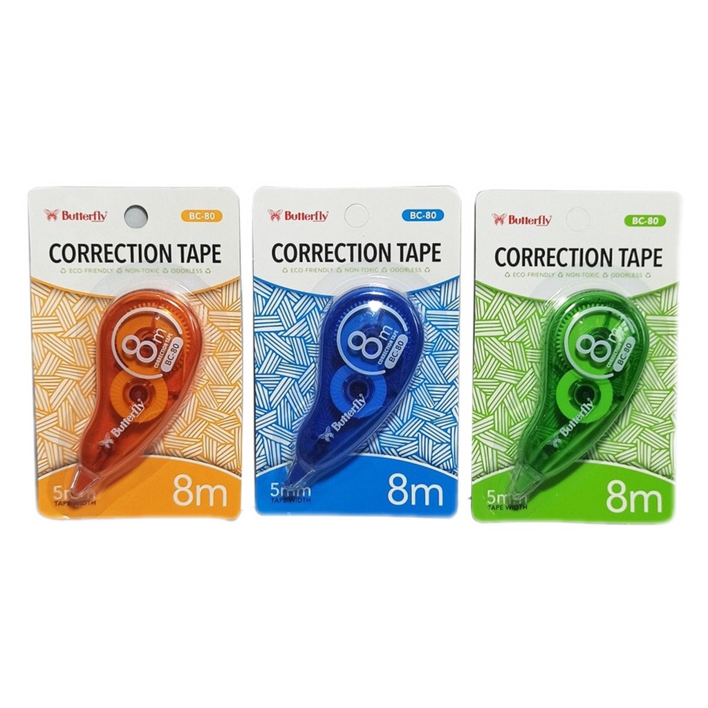 

BUTTERFLY - Correction Tape Bc-80 - Tip-Ex 8 Mtr - Pcs