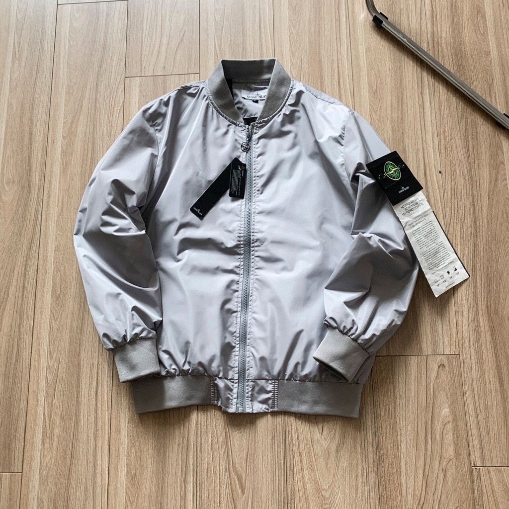 jaket bomber stone island pria elegant (TERSEDIA UKURAN.L.XL,XXL)