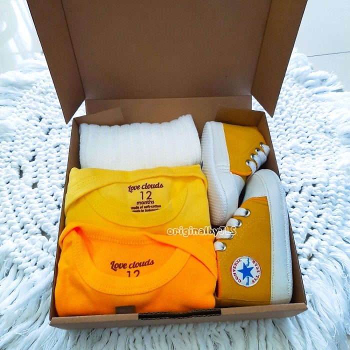 

Hampers Bayi | Newborn Baby Gift Set Unisex| Kado Lahiran Bayi Waffle - ORANGE-KUNING