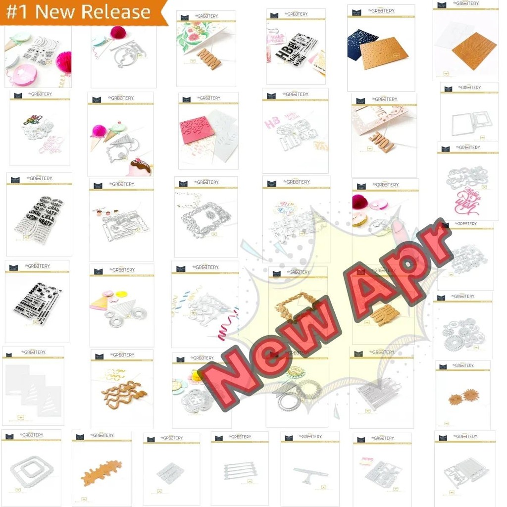 

April New Cake Collection Clear Stamp and Metal Cutting Dies Hot Foil Stencil DIY Making Card Scrboapbook Template Decoration