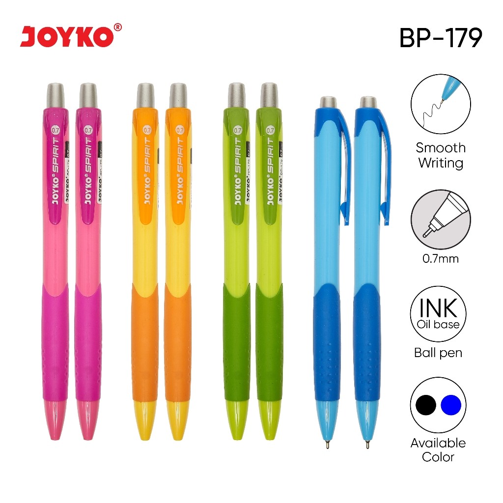 

Ball Pen Pulpen Pena Joyko BP-179 Spirit 0.7 mm