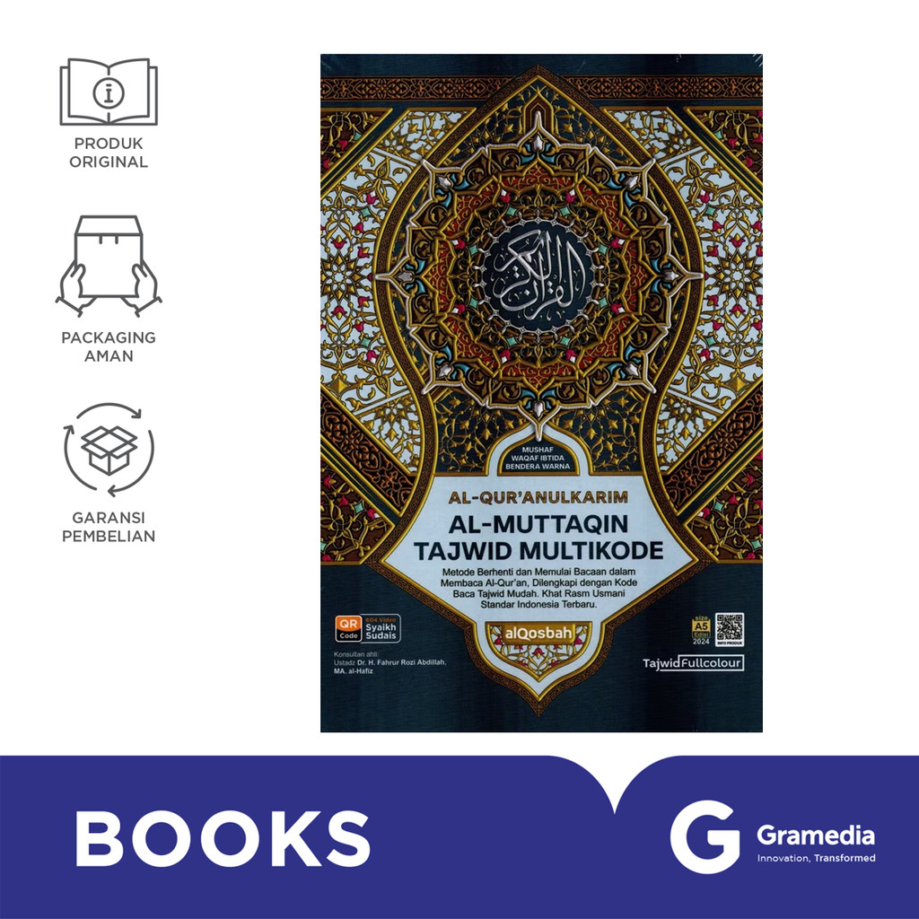 AL-QURAN QOSBAH AL-MUTTAQIN TAJWID MULTIKODE A5