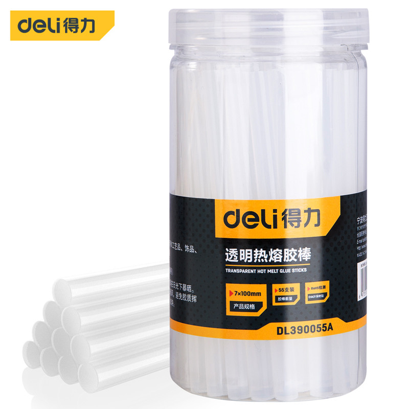 

Deli 55Pcs Hot Glue Sticks Hot Melt Glue Sticks Compatible with Most Glue Guns for DIY,Home Decorations,Gluing Projects